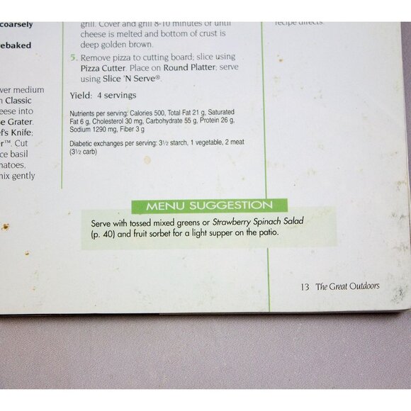 The Pampered Chef Casual Cooking Cookbook Easy Recipes For Indoors & Out 2002 - Picture 15 of 15